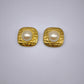 82035 Orecchini clip vintage Adrienne Vittadini