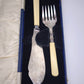 82141 Coppia di posate silver plated  da portata da pesce