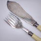 82141 Coppia di posate silver plated  da portata da pesce