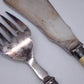 82141 Coppia di posate silver plated  da portata da pesce