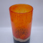 82102 Vaso in vetro arancio con base nera