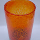 82102 Vaso in vetro arancio con base nera