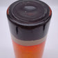 82102 Vaso in vetro arancio con base nera