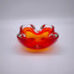 82018 Porta cenere in vetro di Murano rosso