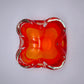 82018 Porta cenere in vetro di Murano rosso