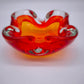 82018 Porta cenere in vetro di Murano rosso