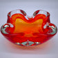 82018 Porta cenere in vetro di Murano rosso