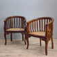 82215 Poltroncina round in teak