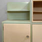 82397 Credenza anni '50 color panna e pistacchio