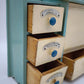 82374 Porta spezie vintage in legno verniciato