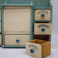 82374 Porta spezie vintage in legno verniciato