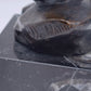 82330 Testa di fanciullo in bronzo con base in marmo
