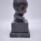 82330 Testa di fanciullo in bronzo con base in marmo