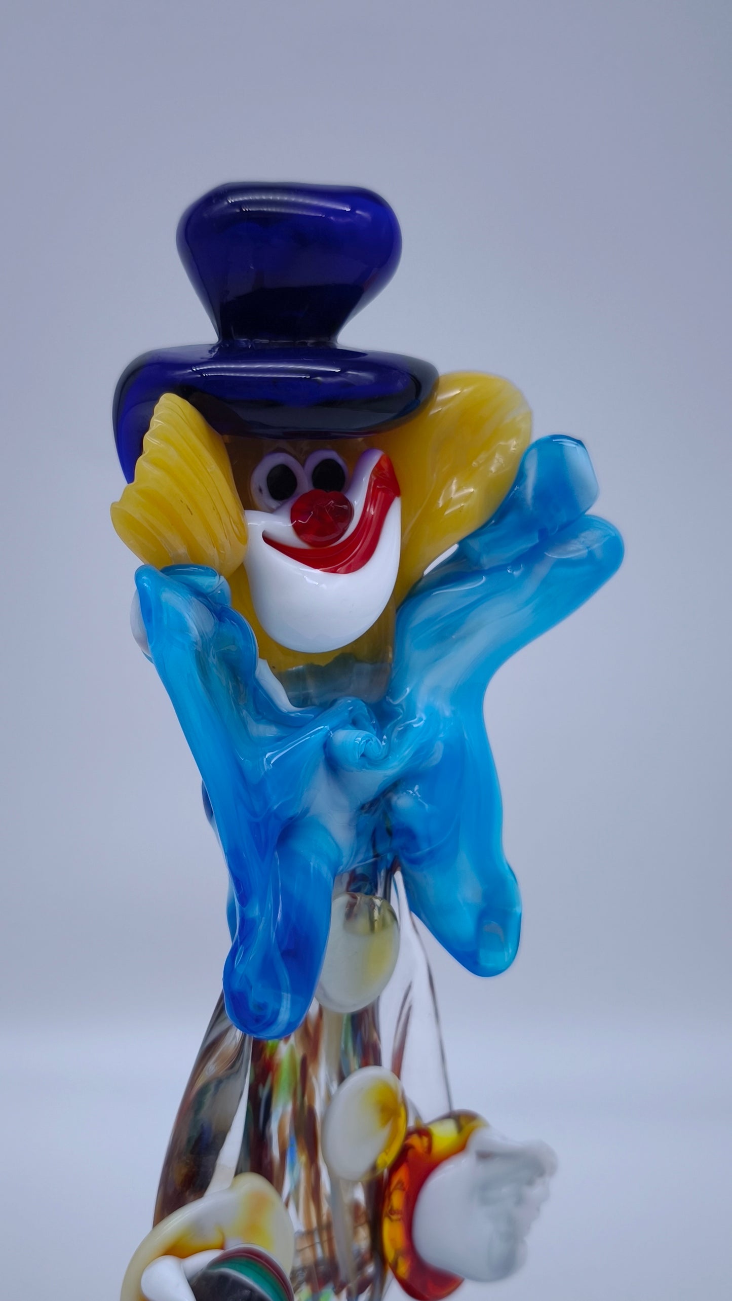 82311 Statuina clown in vetro di Murano