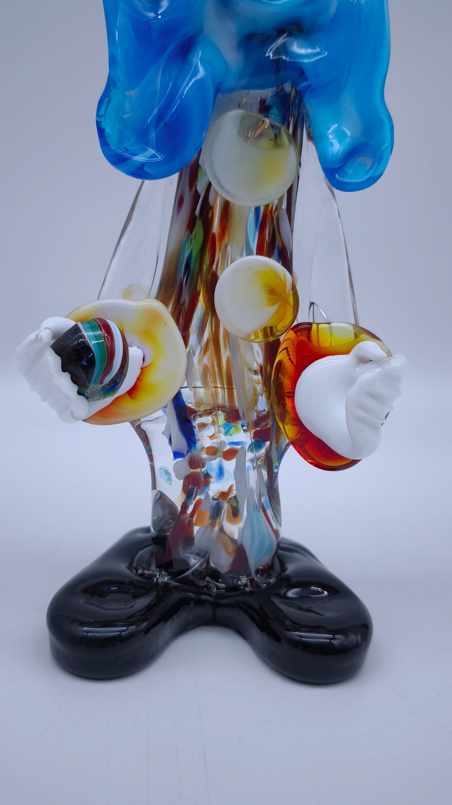 82311 Statuina clown in vetro di Murano