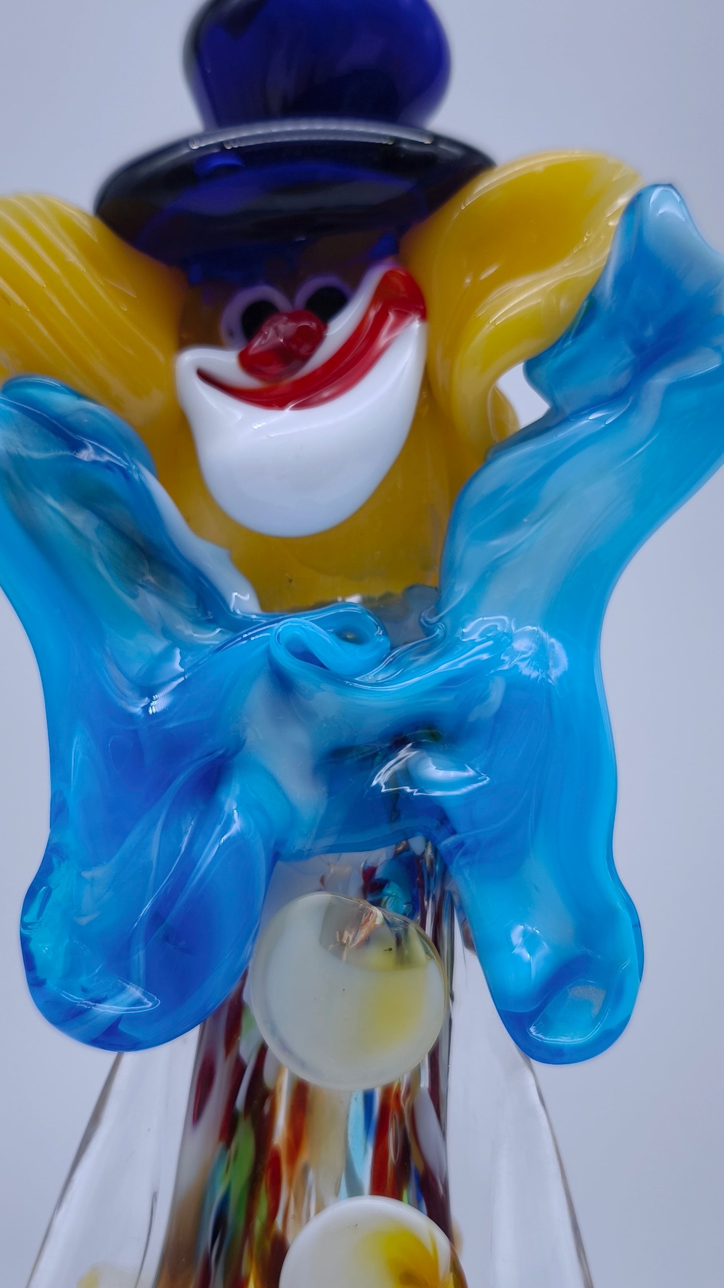 82311 Statuina clown in vetro di Murano