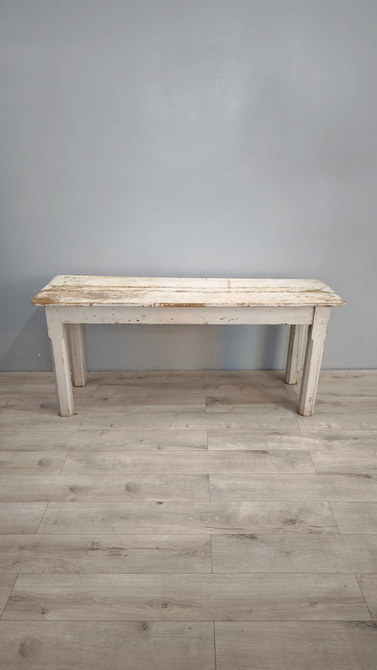 82476 Tavolo in legno verniciato bianco
