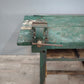 82472 Banco da lavoro verde in legno con morsa