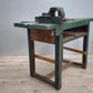 82472 Banco da lavoro verde in legno con morsa