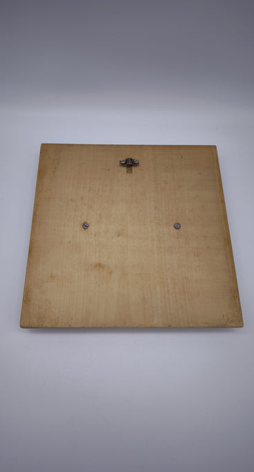 81976 Quadro in bronzo con base in legno firmato Mistruzzi, Natività