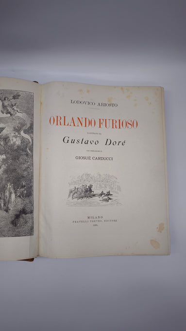 81947 Ludovico Ariosto, Orlando Furioso, Fratelli Treves Editori, Milano, 1899