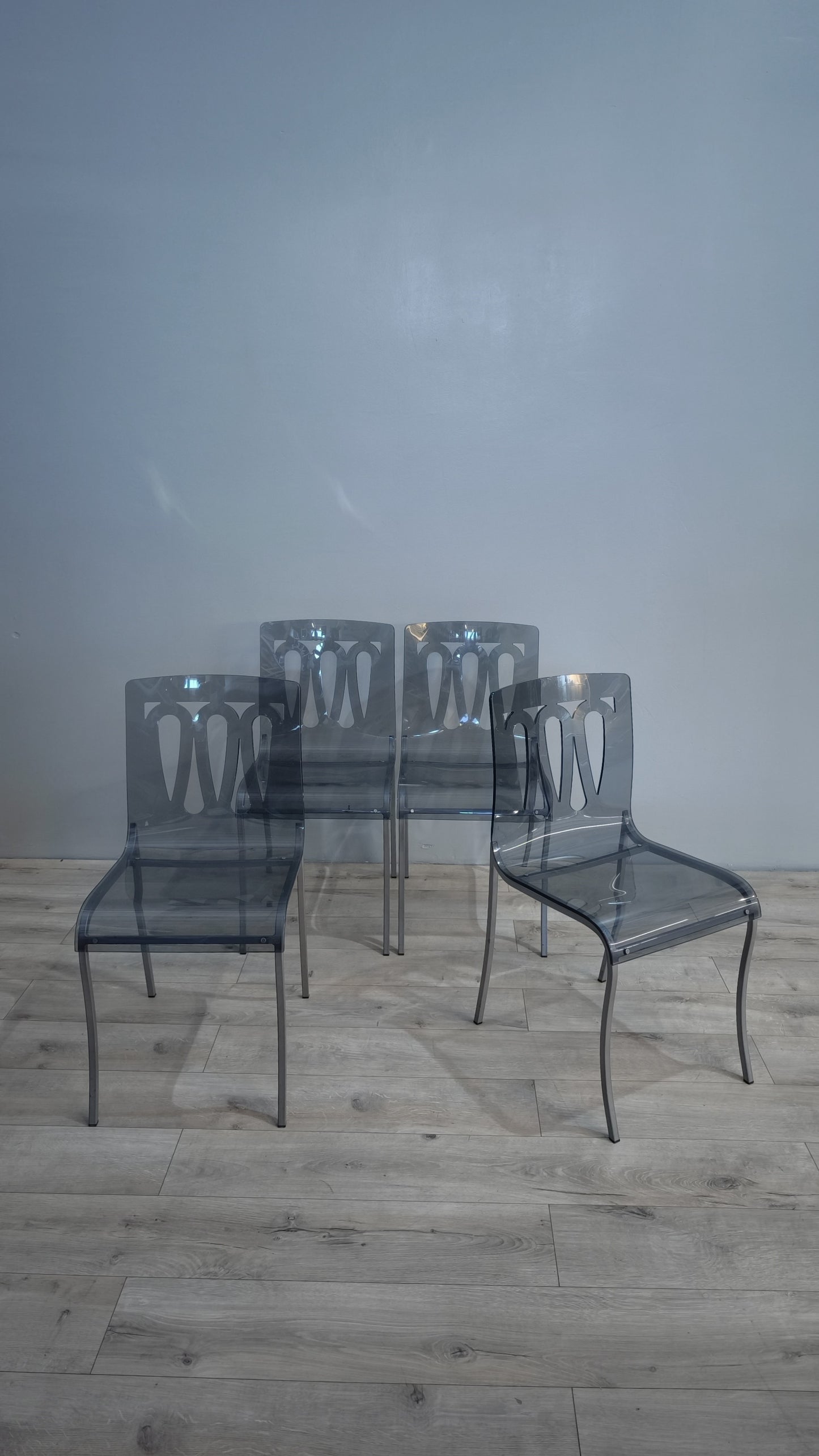 82505 Set n 4 sedie in ferro e plexiglass Ciacci Kreaty