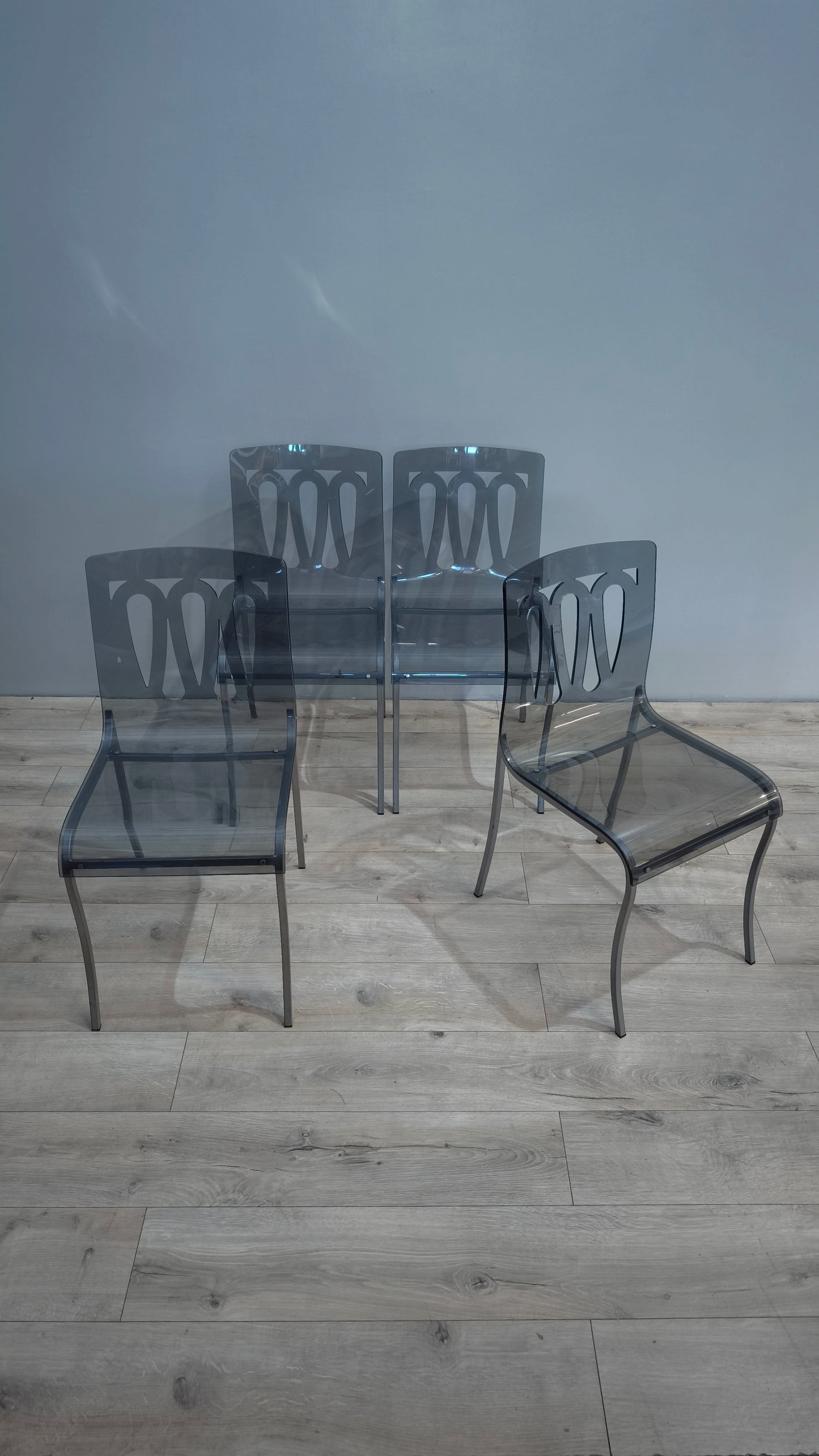 82505 Set n 4 sedie in ferro e plexiglass Ciacci Kreaty