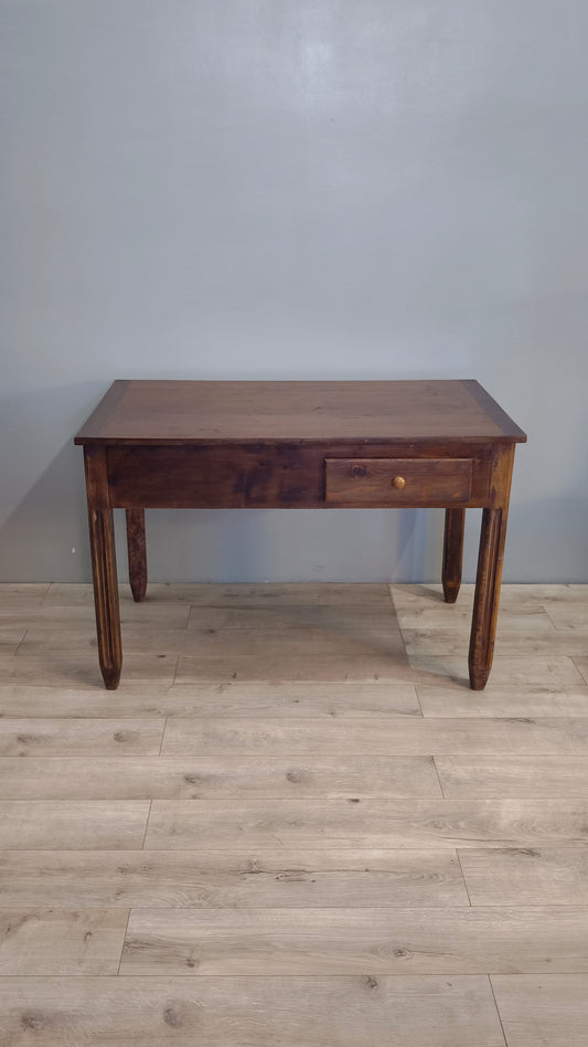 82475 Tavolo madia in legno massello con cassetto frontale