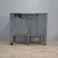 82474 Credenza da lavoro in ferro con piano in legno