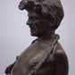 81458 Statua acquaiolo in bronzo su base in marmo firmata De Martino