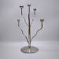 82607 Candelabro in metallo argentato Mesa Italy, anni '80