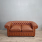 82766 Divano letto Chester in pelle marrone