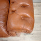 82766 Divano letto Chester in pelle marrone
