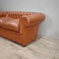 82766 Divano letto Chester in pelle marrone
