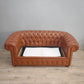 82766 Divano letto Chester in pelle marrone