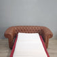 82766 Divano letto Chester in pelle marrone