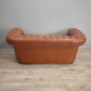 82766 Divano letto Chester in pelle marrone