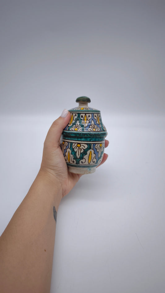 82900 Piccola potiche in ceramica marocchina