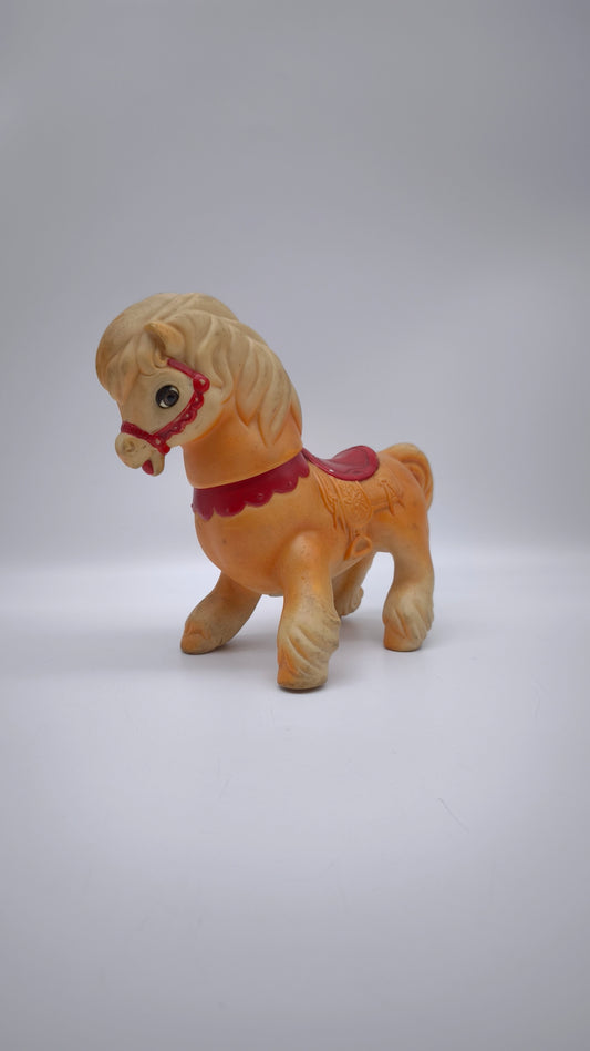 82809 Giocattolo vintage in plastica The Edward Mobley & CO. 1960, cavallo