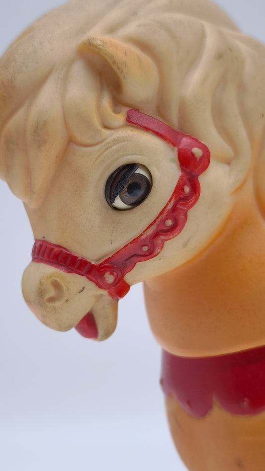 82809 Giocattolo vintage in plastica The Edward Mobley & CO. 1960, cavallo