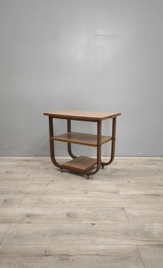 82953 Tavolino stile art déco con due ripiani