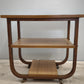 82953 Tavolino stile art déco con due ripiani