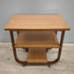 82953 Tavolino stile art déco con due ripiani