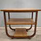 82953 Tavolino stile art déco con due ripiani