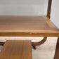 82953 Tavolino stile art déco con due ripiani