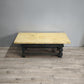 83310 Tavolo da salotto con base in legno e piano in finto marmo