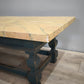 83310 Tavolo da salotto con base in legno e piano in finto marmo