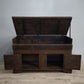 83675 Madia in legno massello con due sportelli