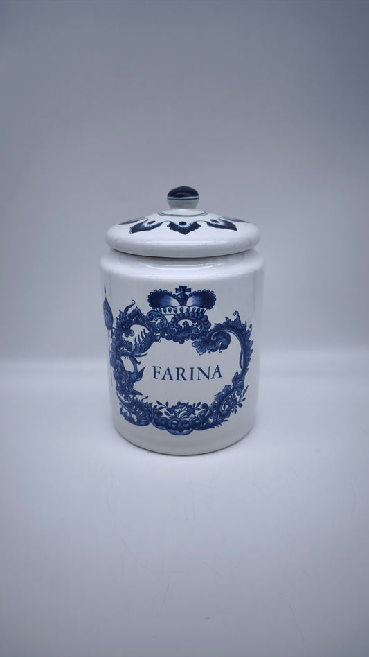 83803 Barattolo in ceramica Delft made in Holland, Farina