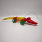83152 Giocattolo vintage in plastica, coccodrillo